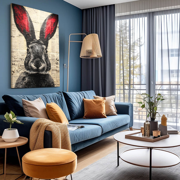 Rabbit Wall Art Vintage