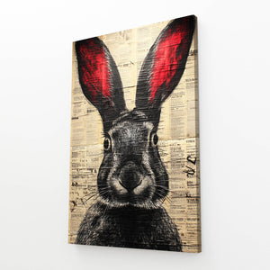 Rabbit Wall Art Vintage