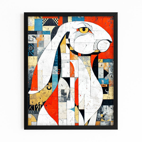 Rabbit Wall Decor Geometric