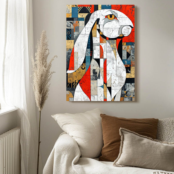 Rabbit Wall Decor Geometric