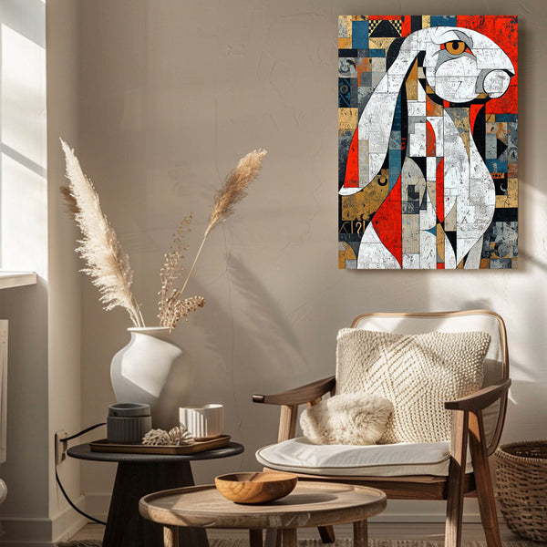 Rabbit Wall Decor Geometric