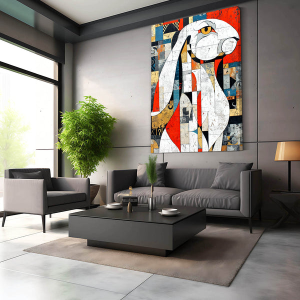 Rabbit Wall Decor Geometric