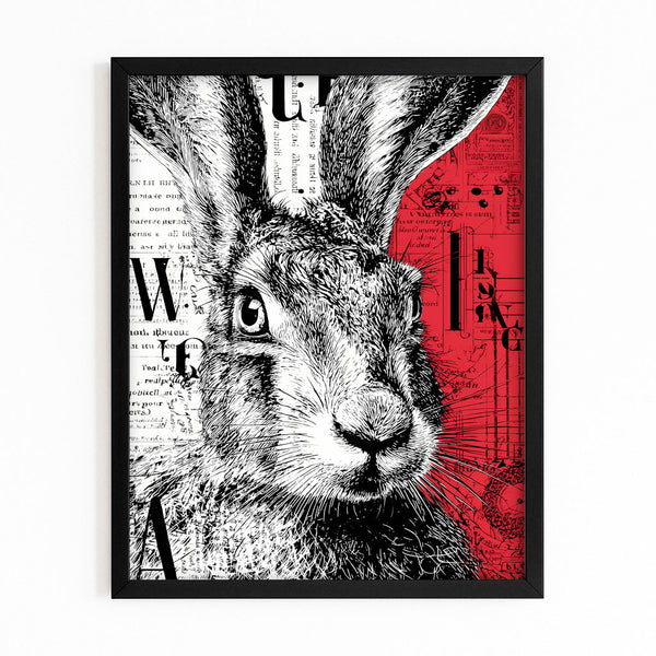 Rabbit Wall Decor Vertical