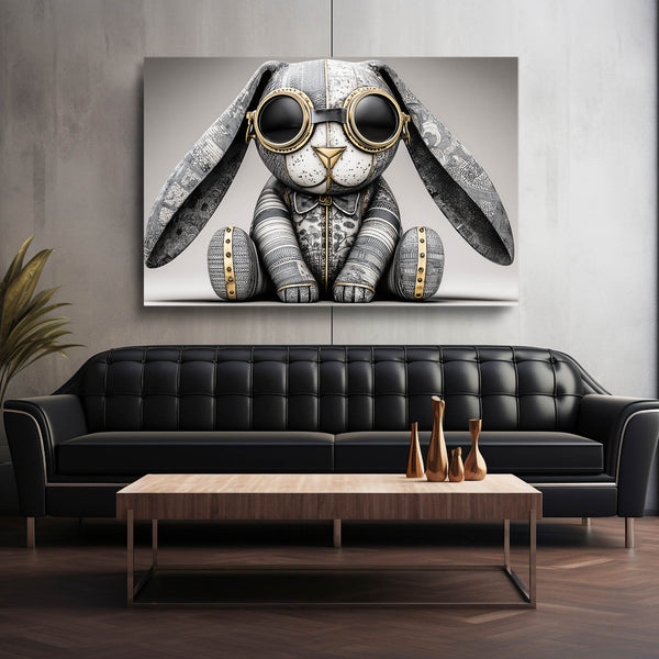 Rabbit With Glasses Wall Art
