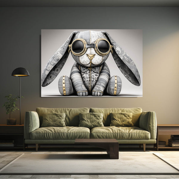 Rabbit With Glasses Wall Art
