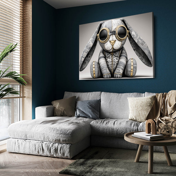 Rabbit With Glasses Wall Art