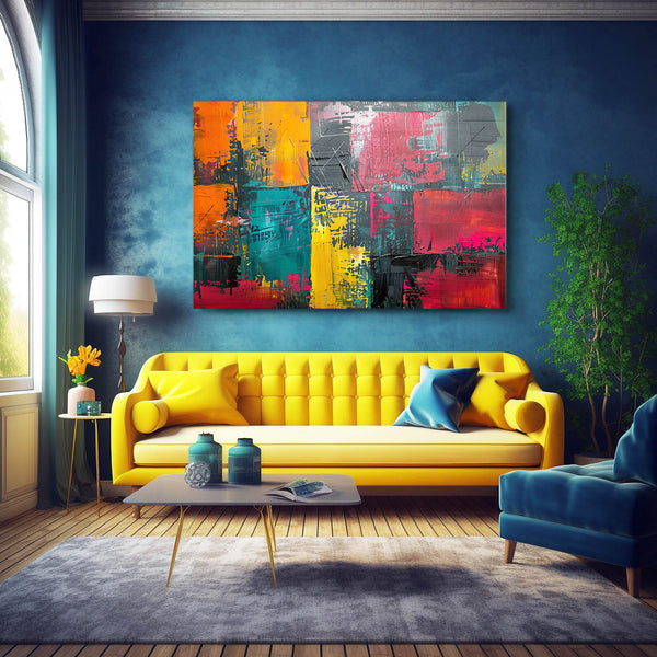 Radiant Blocks Abstract Art | MusaArtGallery™