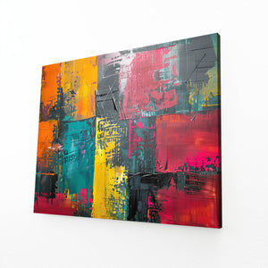 Radiant Blocks Abstract Art | MusaArtGallery™