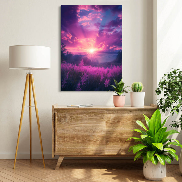 Radiant Dawn Pink Abstract Art | MusaArtGallery™