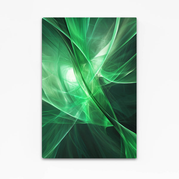 Radiant Fusion Green Abstract Art | MusaArtGallery™