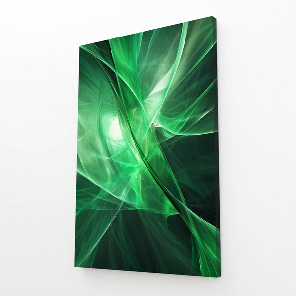 Radiant Fusion Green Abstract Art | MusaArtGallery™