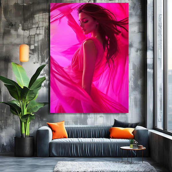 Radiant Grace Pink Abstract Art | MusaArtGallery™