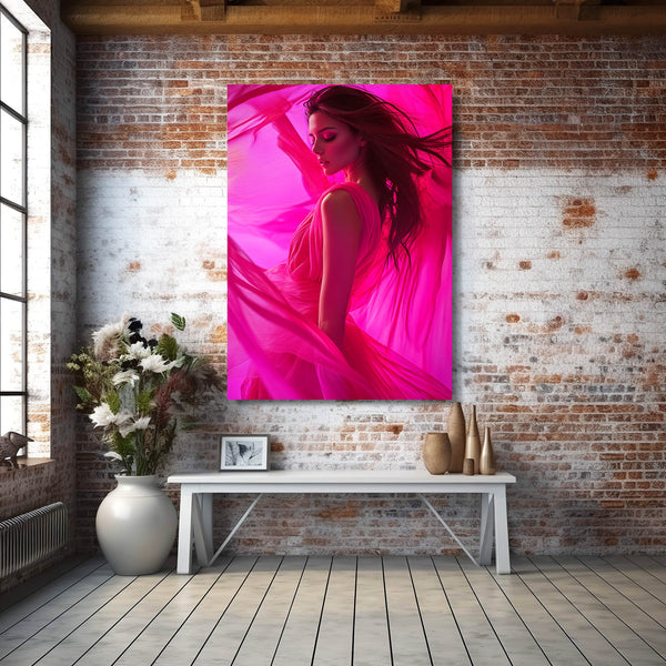 Radiant Grace Pink Abstract Art | MusaArtGallery™