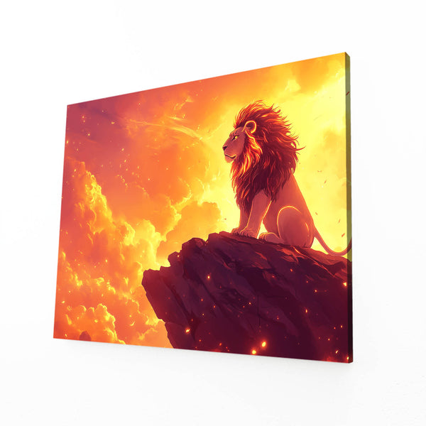 Radiant Horizon Lion Wall Art | MusaArtGallery™