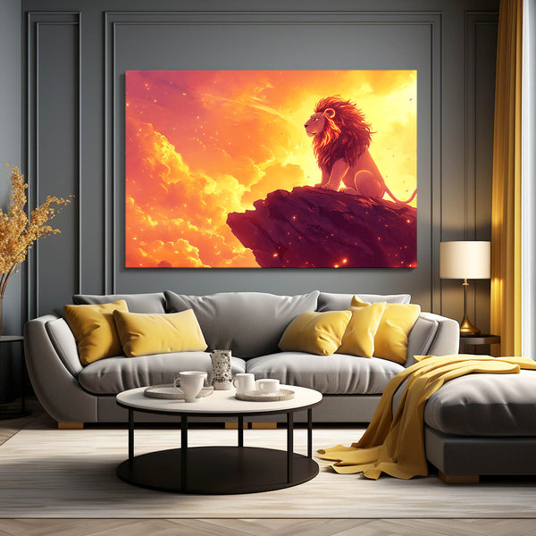 Radiant Horizon Lion Wall Art | MusaArtGallery™