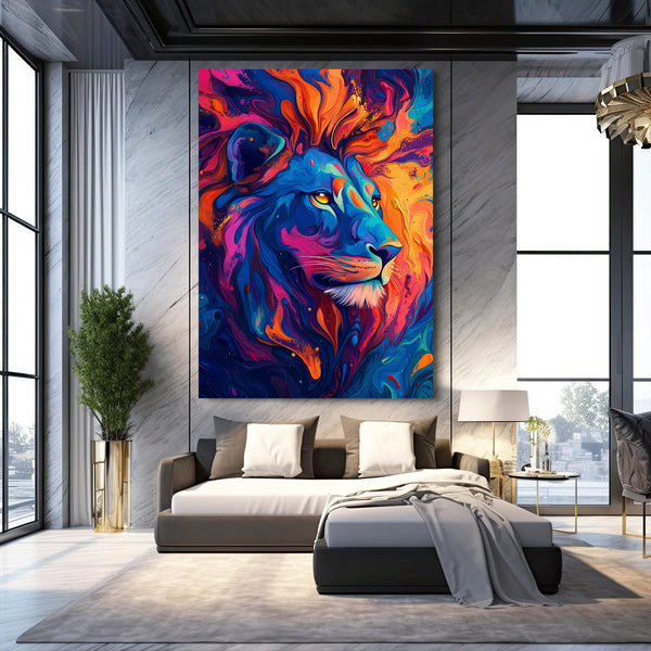 Radiant Lion Wall Art | MusaArtGallery™