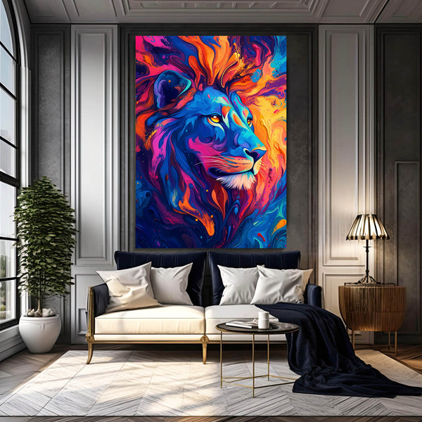 Radiant Lion Wall Art | MusaArtGallery™