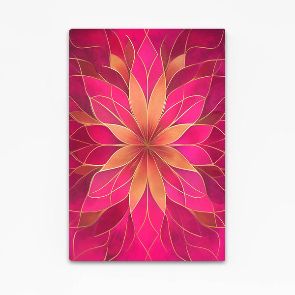 Radiant Lotus Pink Abstract Art | MusaArtGallery™