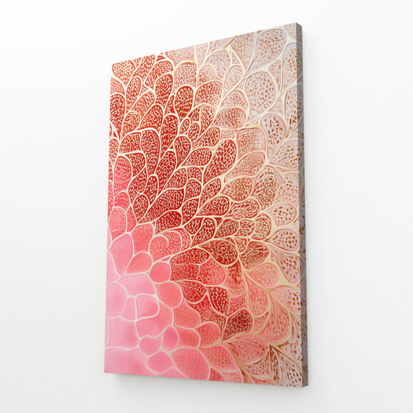 Radiant Petals Pink Abstract Art | MusaArtGallery™