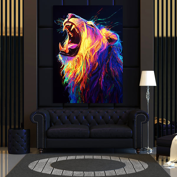 Radiant Roar Lion Wall Art | MusaArtGallery™