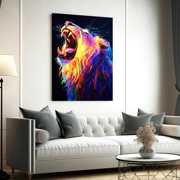 Radiant Roar Lion Wall Art | MusaArtGallery™