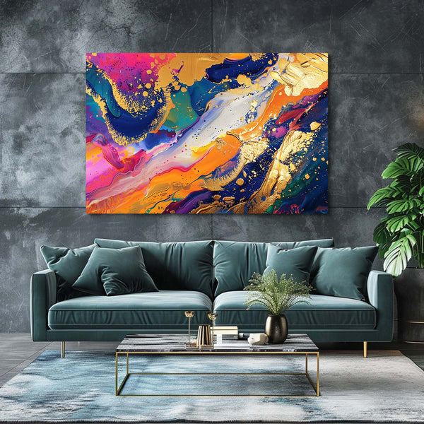 Radiant Splash Abstract Art | MusaArtGallery™