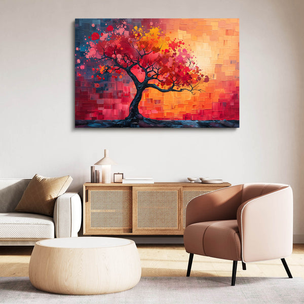 Radiant Sunset Tree Art | MusaArtGallery™