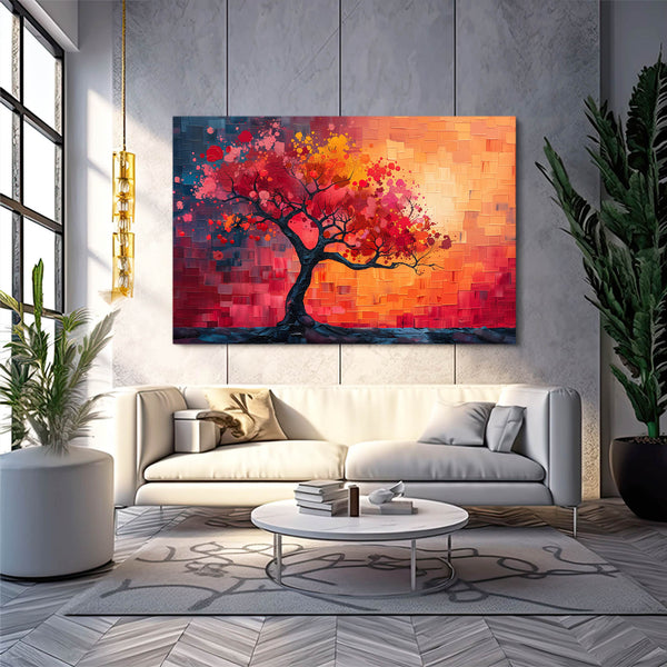 Radiant Sunset Tree Art | MusaArtGallery™