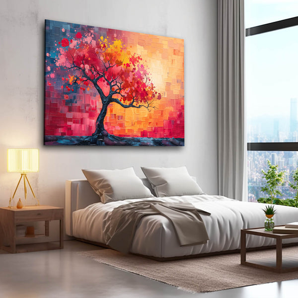 Radiant Sunset Tree Art | MusaArtGallery™