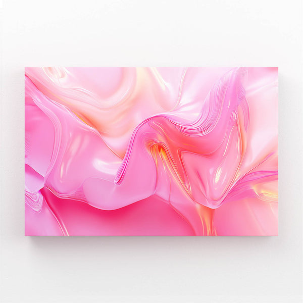 Radiant Waves Pink Abstract Art | MusaArtGallery™