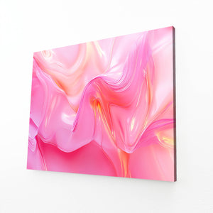 Radiant Waves Pink Abstract Art | MusaArtGallery™