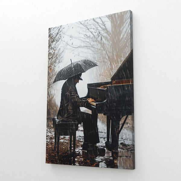 Rain Fall Piano Art  | MusaArtGallery™