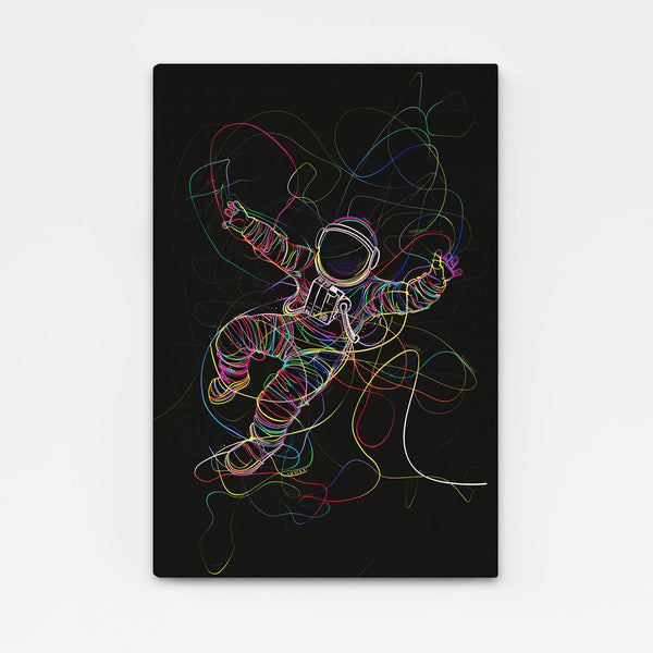 Rainbow Astronaut Wall Art | MusaArtGallery™