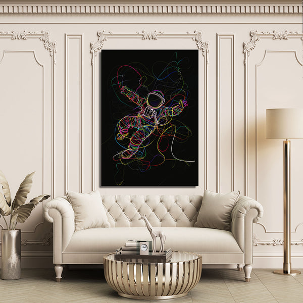 Rainbow Astronaut Wall Art | MusaArtGallery™