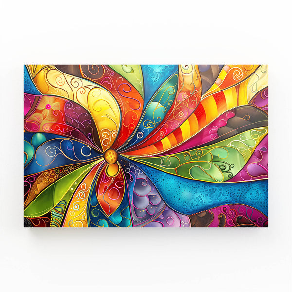 Rainbow Bloom Mexican Wall Art | MusaArtGallery™