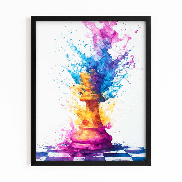 Rainbow Chess Digital Art