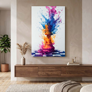 Rainbow Chess Digital Art