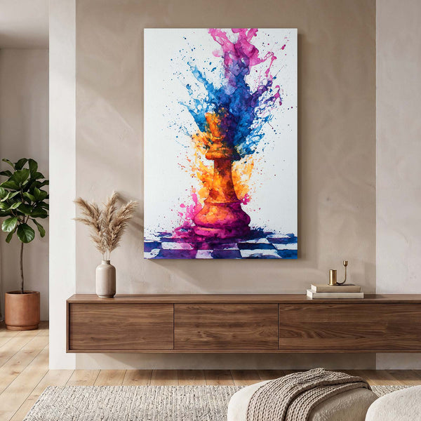 Rainbow Chess Digital Art