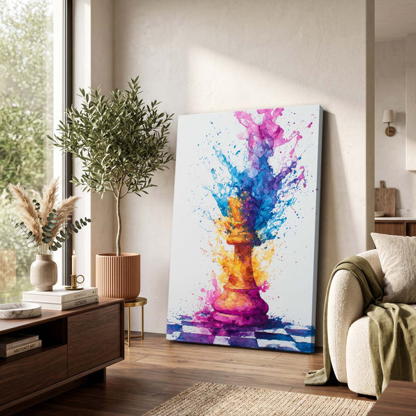 Rainbow Chess Digital Art