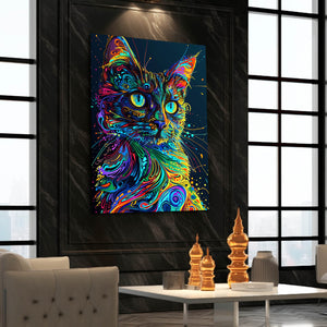Rainbow Color Cat Art | MusaArtGallery™