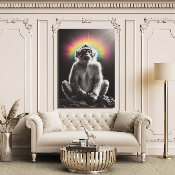 Rainbow Monkey Canvas