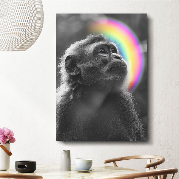 Rainbow Monkey Wall Decor