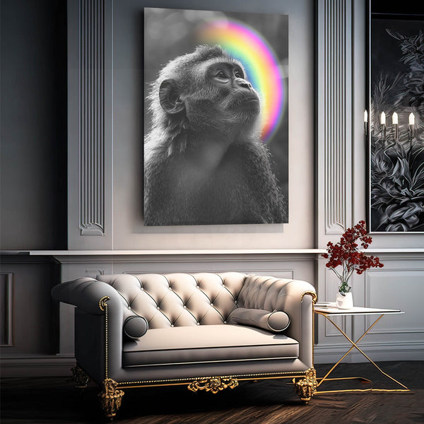 Rainbow Monkey Wall Decor