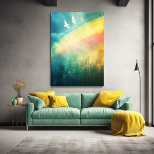 Rainbow Peace Art