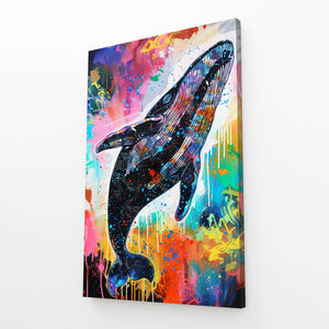 Rainbow Whale Art | MusaArtGallery™