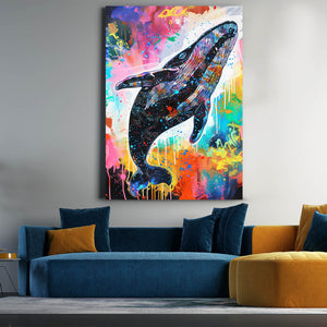 Rainbow Whale Art | MusaArtGallery™