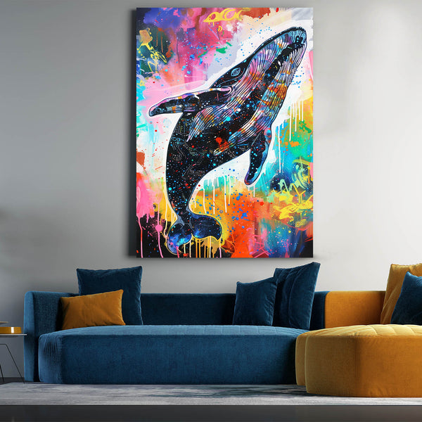 Rainbow Whale Art | MusaArtGallery™