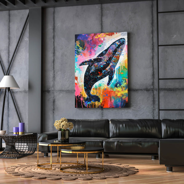 Rainbow Whale Art | MusaArtGallery™