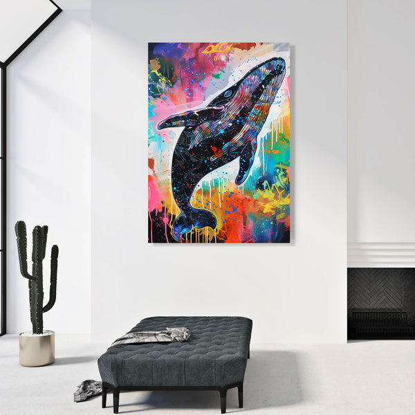 Rainbow Whale Art | MusaArtGallery™