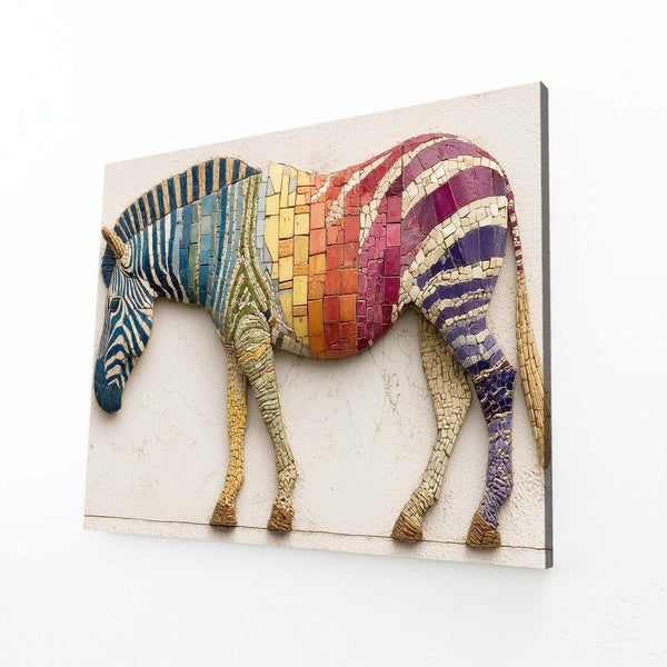 Rainbow Zebra Art